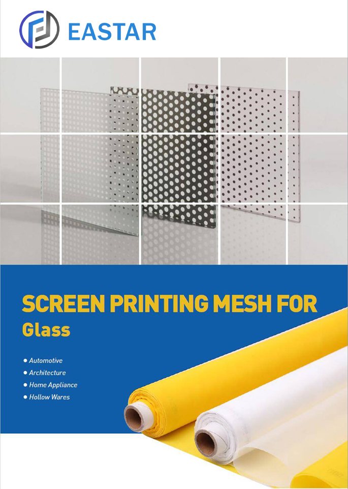 Polyester screen printing mesh for glass screen printing.